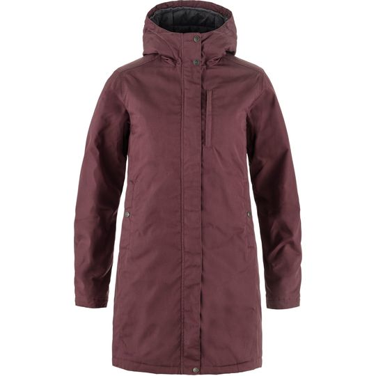 Fjällräven Kiruna Padded Parka W, Barva PORT, Velikost S