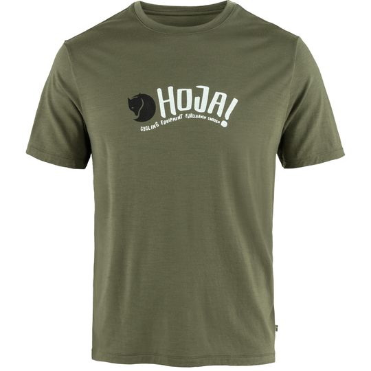 Fjällräven Hoja Wool T-shirt M, Barva LAUREL GREEN, Velikost M