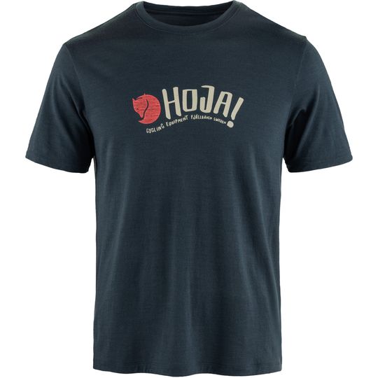 Fjällräven Hoja Wool T-shirt M, Barva DARK NAVY, Velikost XL