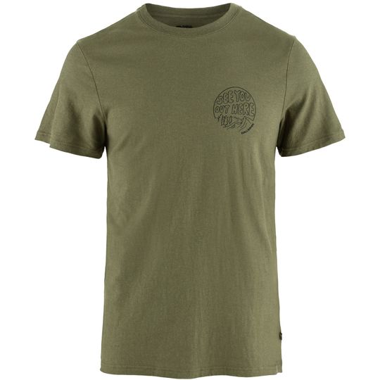 Fjällräven Hemp Blend Out Here T-shirt M, Barva GREEN, Velikost L