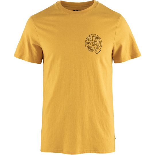 Fjällräven Hemp Blend Out Here T-shirt M, Barva OCHRE, Velikost XXL