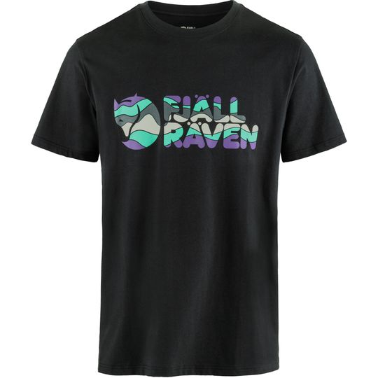 Fjällräven Multicolor Logo T-shirt M, Barva BLACK, Velikost XL