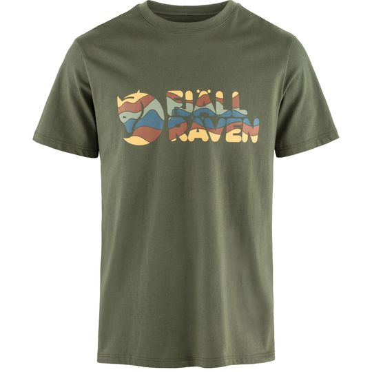 Fjällräven Multicolor Logo T-shirt M, Barva LAUREL GREEN, Velikost XL