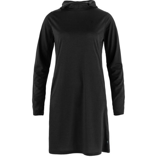 Fjällräven Abisko Sun-hoodie Dress W, Barva BLACK, Velikost XS