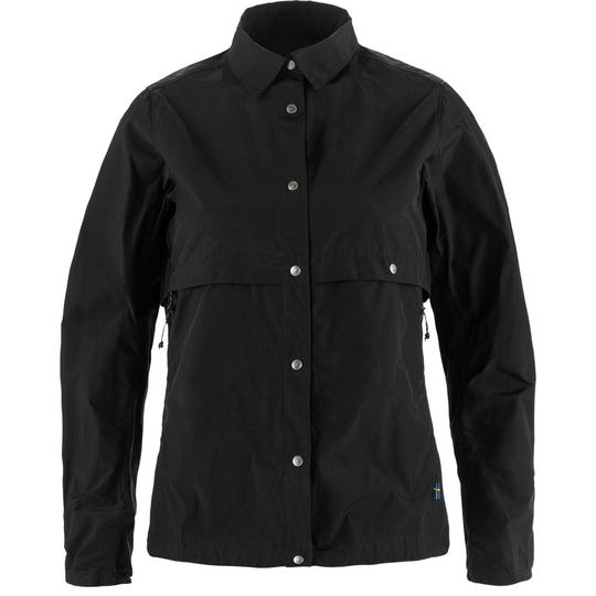 Fjällräven Hoja Rider's Wind Jacket W, Barva BLACK, Velikost XS