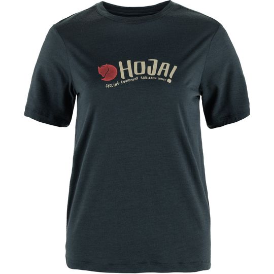 Fjällräven Hoja Wool T-shirt W, Barva DARK NAVY, Velikost XS