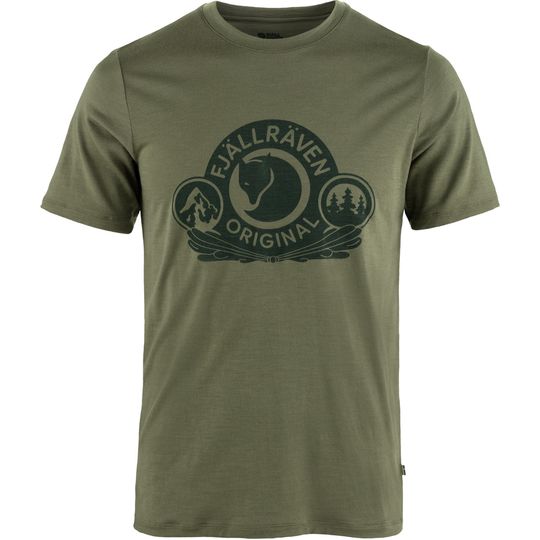Fjällräven Abisko Wool Classic SS M, Barva LAUREL GREEN, Velikost XL