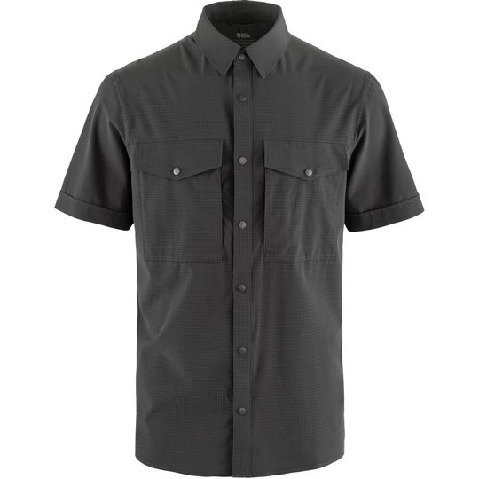 Fjällräven Abisko Trekking Shirt SS M, Barva DARK GREY, Velikost L