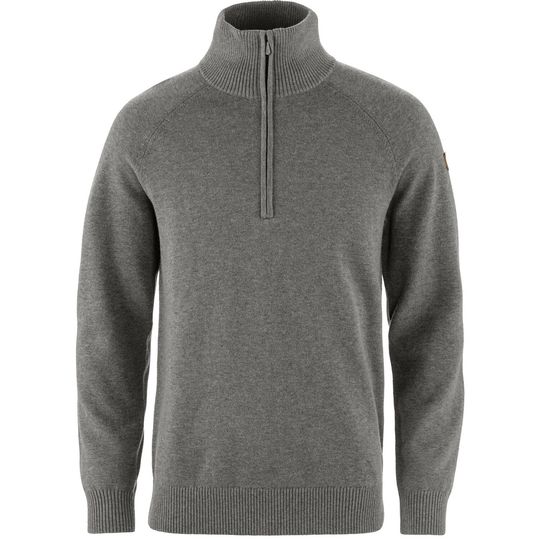 Fjällräven Övik Lite Half Zip M, Velikost XL, Barva GREY-MELANGE