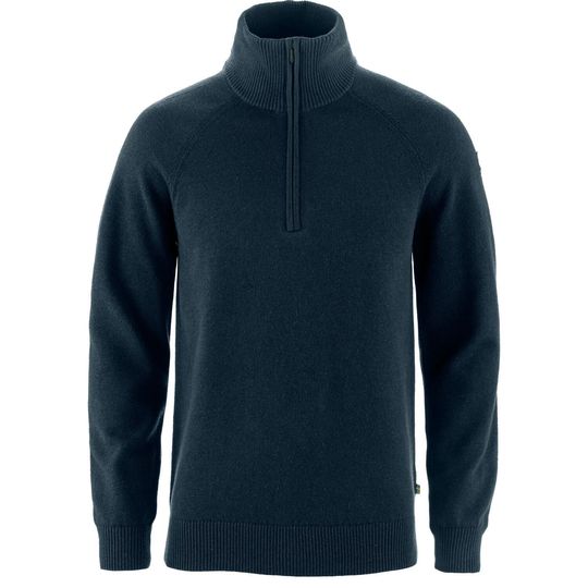 Fjällräven Övik Lite Half Zip M, Barva DARK NAVY, Velikost XL