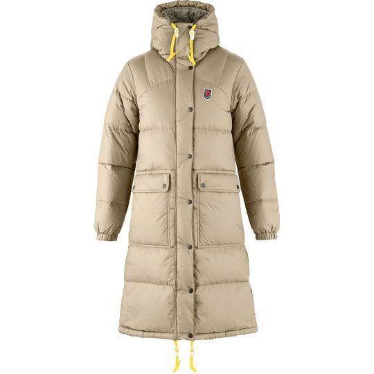Fjällräven Expedition Long Down Parka W, Velikost M, Barva FOSSIL