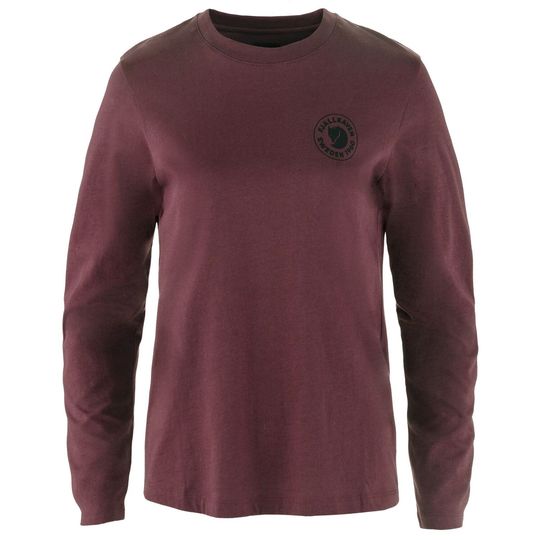Fjällräven 1960 Logo T-shirt LS W, Barva PORT, Velikost XL