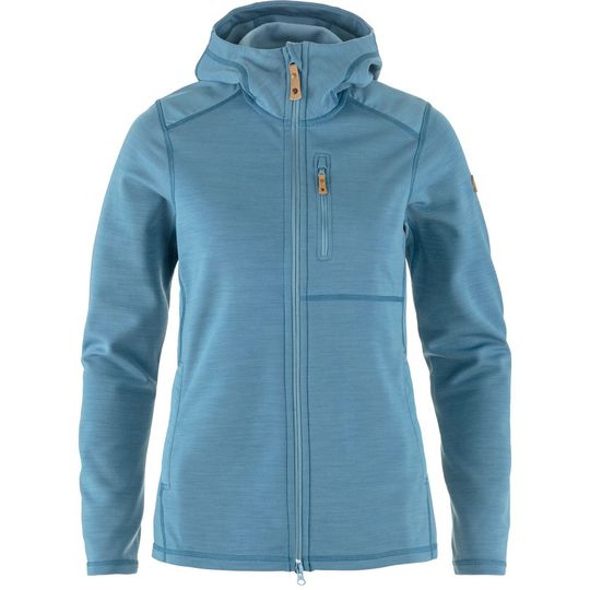 Fjällräven Keb Fleece Hoodie W, Velikost XL, Barva DAWN BLUE