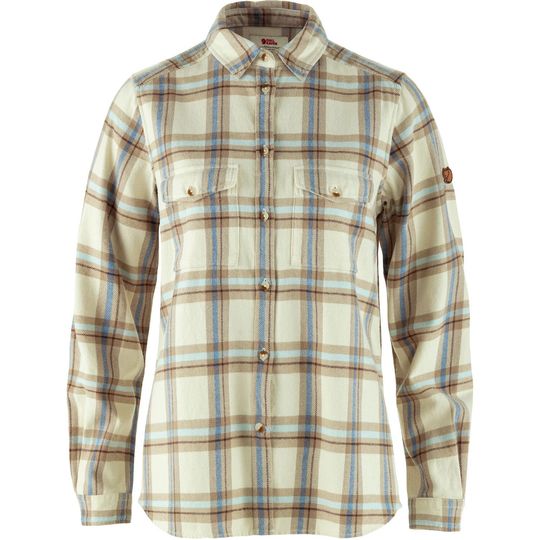Fjällräven Övik Heavy Flannel Shirt W, Velikost S, Barva CHALK WHITE-FOSSIL