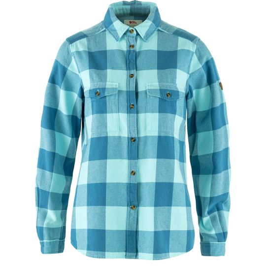 Fjällräven Övik Heavy Flannel Shirt W, Velikost S, Barva DAWN BLUE-BREEZE BLUE
