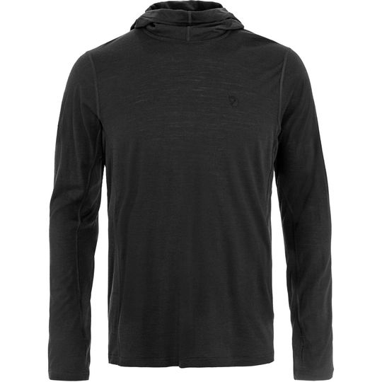 Fjällräven Abisko Wool Hoodie M, Barva BLACK, Velikost S