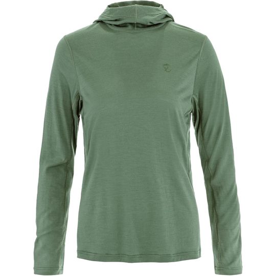 Fjällräven Abisko Wool Hoodie W, Velikost M, Barva PATINA GREEN