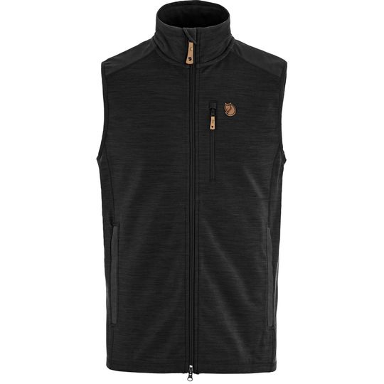 Fjällräven Keb Fleece Vest M, Barva BLACK, Velikost XS
