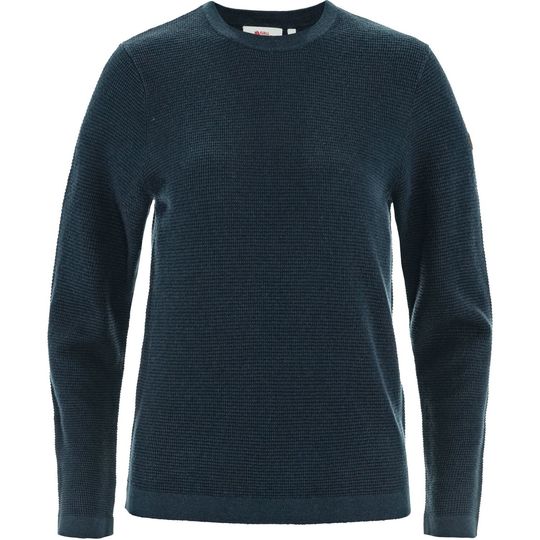 Fjällräven Övik Lite Knit Sweater W, Barva DARK NAVY, Velikost XL