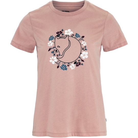 Fjällräven Fjällblomster Fox T-shirt W, Velikost M, Barva CHALK ROSE