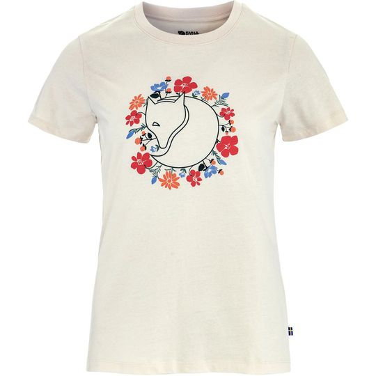 Fjällräven Fjällblomster Fox T-shirt W, Barva CHALK WHITE, Velikost XS