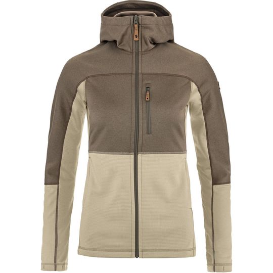 Fjällräven Abisko Trail Fleece W, Velikost XL, Barva FOSSIL-SUEDE BROWN