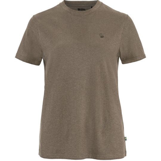 Fjällräven Hemp Blend T-shirt W, Velikost XS, Barva SUEDE BROWN