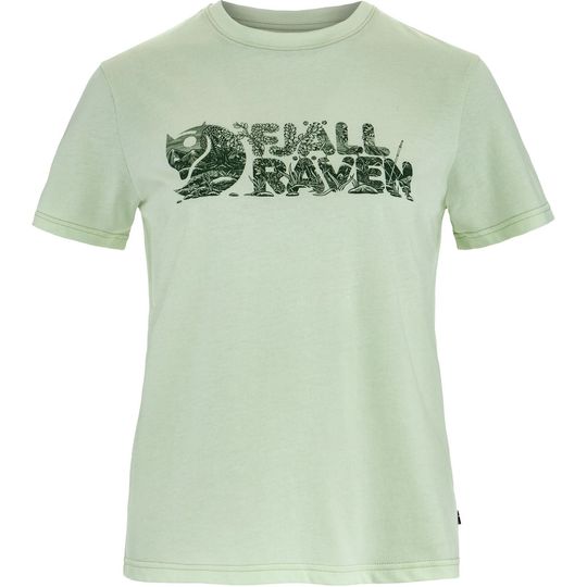 Fjällräven Lush Logo T-shirt W, Velikost XS, Barva SOFT JADE