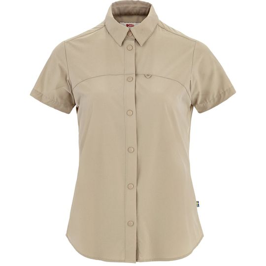 Fjällräven High Coast Lite Shirt SS W, Velikost M, Barva FOSSIL