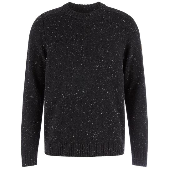 Fjällräven Övik Neps Knit Sweater M, Barva BLACK, Velikost M