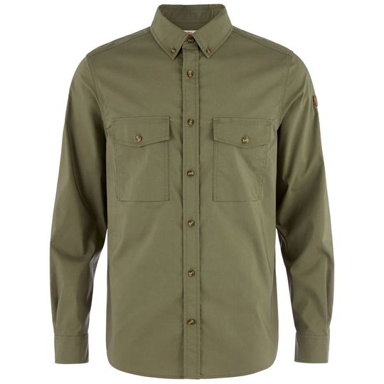 Fjällräven Övik G-1000 Shirt LS M, Barva LAUREL GREEN, Velikost M