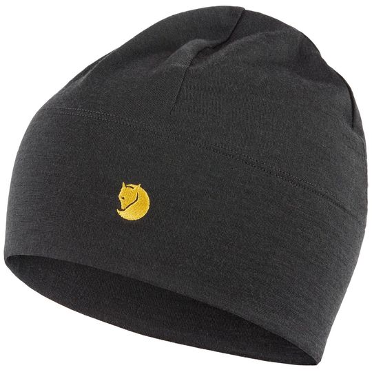 Fjällräven Bergtagen Merino Beanie, Barva BLACK, Velikost S/M
