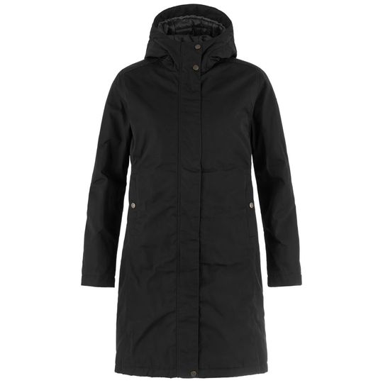 Fjällräven Kiruna Hydratic Padded Parka W, Barva BLACK, Velikost M