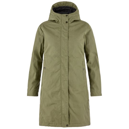 Fjällräven Kiruna Hydratic Padded Parka W, Barva GREEN, Velikost M