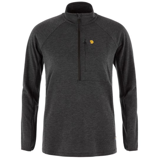 Fjällräven Bergtagen Midlayer Half Zip W, Barva BLACK, Velikost XS