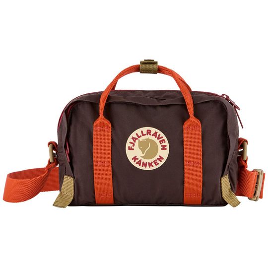 Fjällräven Kånken Koncept Crossbody, Barva BLACK OAK-ROWAN RED, Objem do 10 L