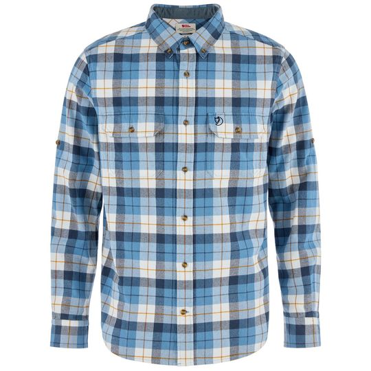 Fjällräven Singi Heavy Flannel Shirt M, Velikost S, Barva DAWN BLUE-EGGSHELL