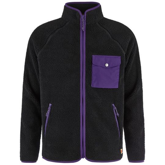 Fjällräven Vardag Pile Fleece M, Velikost M, Barva BLACK-DARK VIOLET