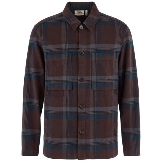 Fjällräven Singi Flannel Overshirt M, Velikost XXL, Barva BLACK OAK-DARK NAVY