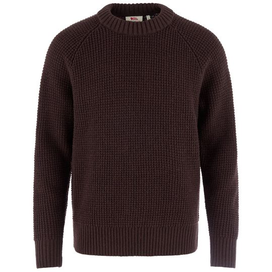 Fjällräven Övik Waffle Knit M, Velikost L, Barva BLACK OAK