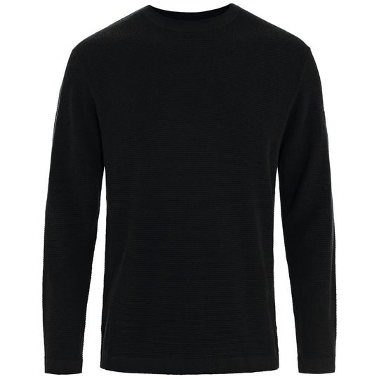 Fjällräven Övik Lite Knit Sweater M, Barva BLACK, Velikost M