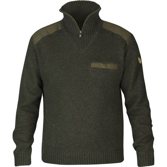 Fjällräven Koster Sweater, Barva DARK OLIVE, Velikost XXL