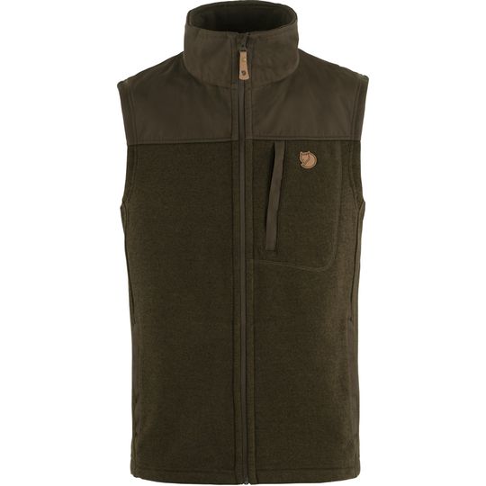 Fjällräven Buck Fleece Vest M, Barva DARK OLIVE, Velikost XXL
