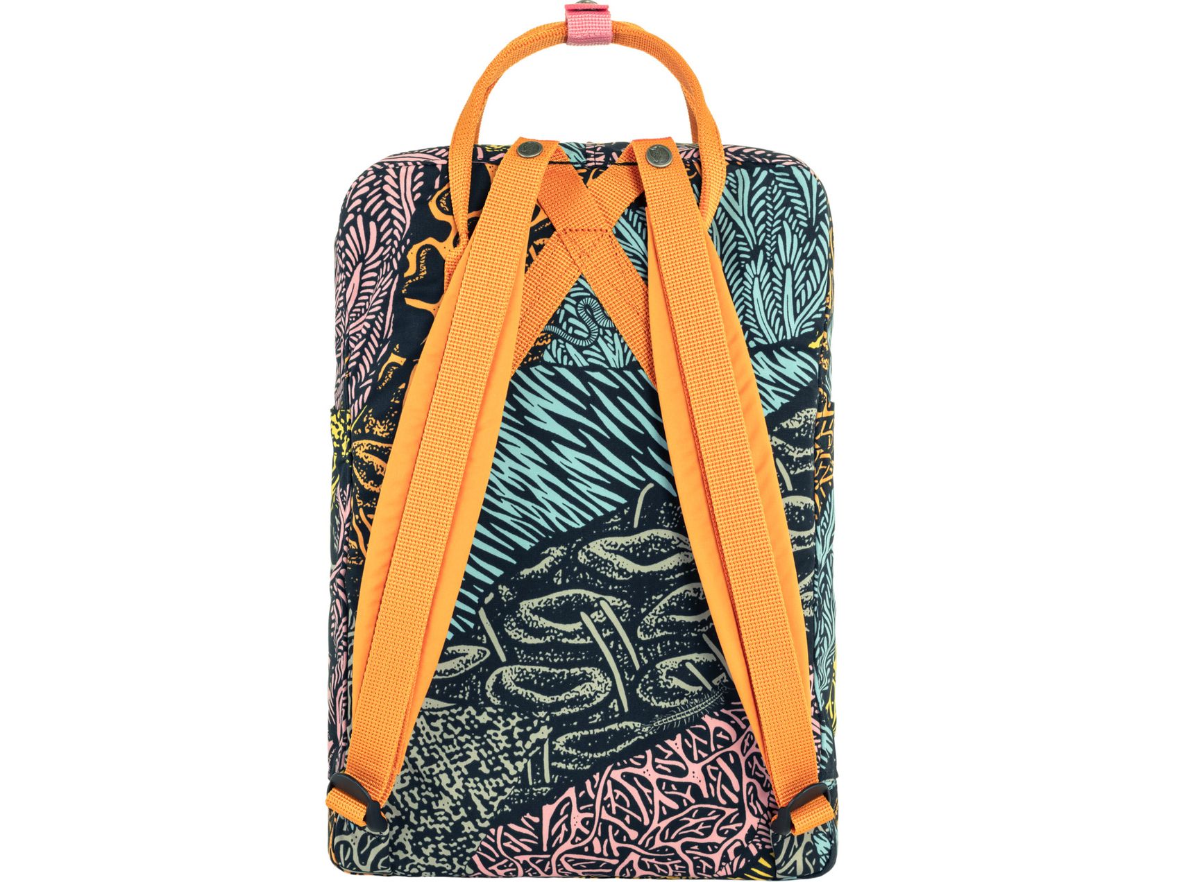 Fjällräven Kånken Art Plus Zaino Unisex - Verde Darkwoods - Tessuto Resistente, Modello Speciale Art