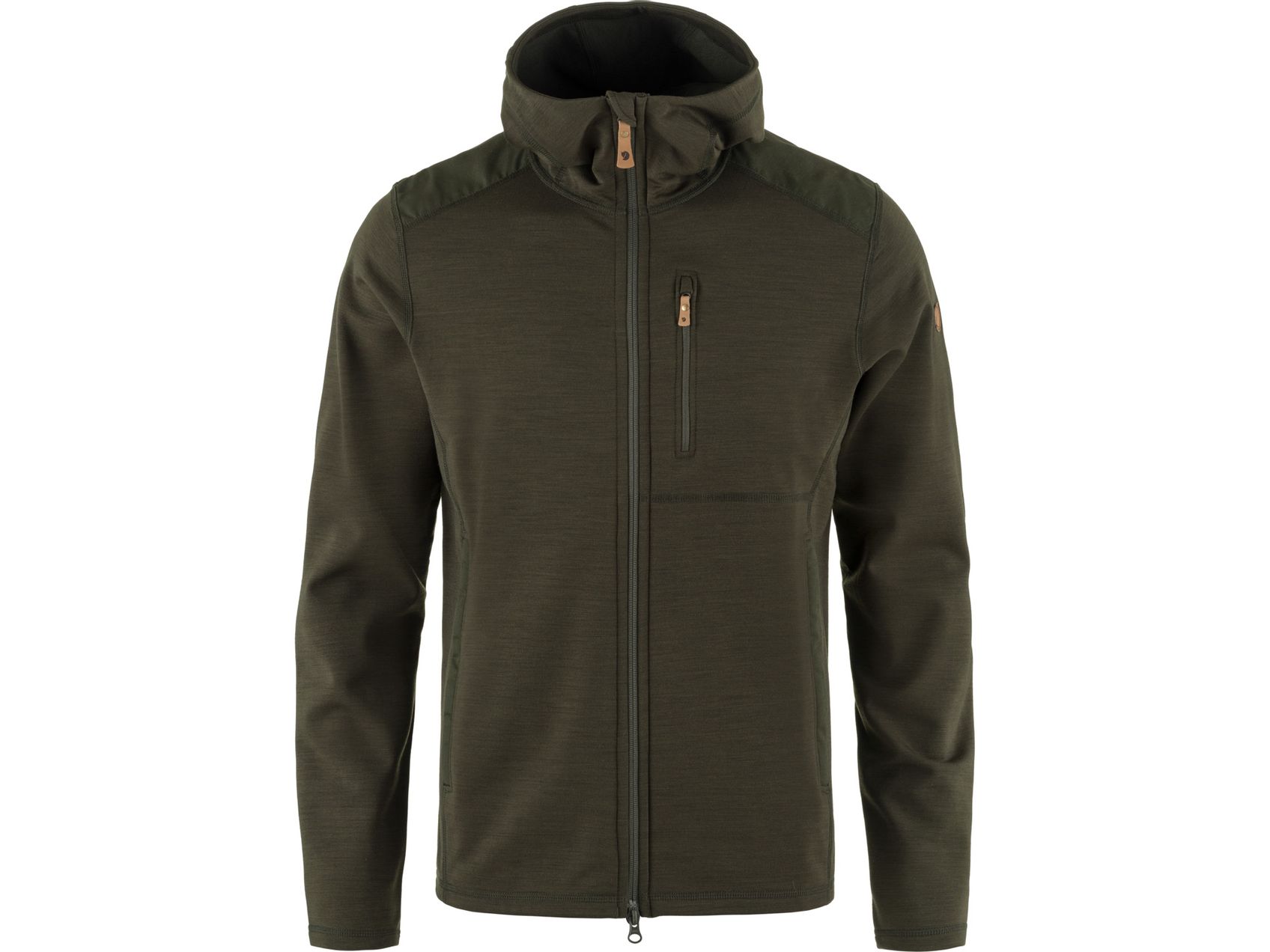 Fjallraven 81479-244 Keb Fleece Hoodie M Sweatshirt Heren Suede Brown Maat L